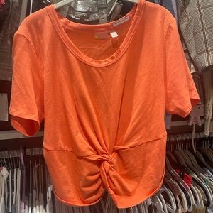 Orange Zella Twist Short Sleeve